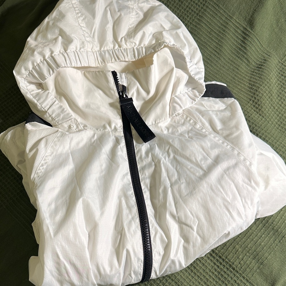 Michael Kors White Hooded rain Jacket